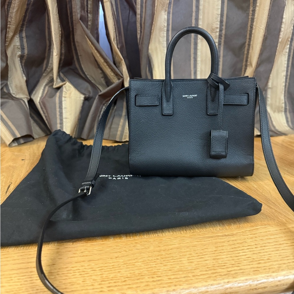 Saint Laurent Black Sac De Jour